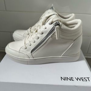 Nine West Tons Lace-Up Wedge Sneaker